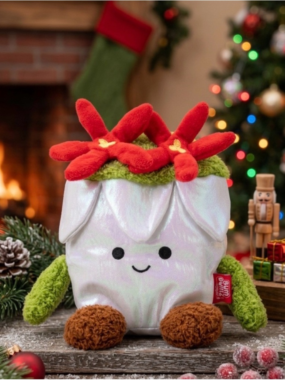 🪴 Ponti the Poinsettia Holiday BumBumz 7.5 inch Plush Succulent 🪴